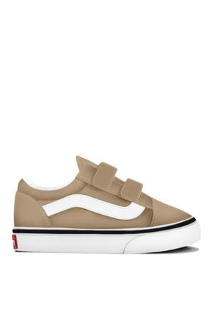 Old Skool V katoenen sneakers - zand/wit