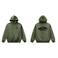 Vans rechtvallende hoodie met backprint - groen