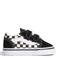 Vans Old Skool Checkerboard suède geruite sneakers - zwart