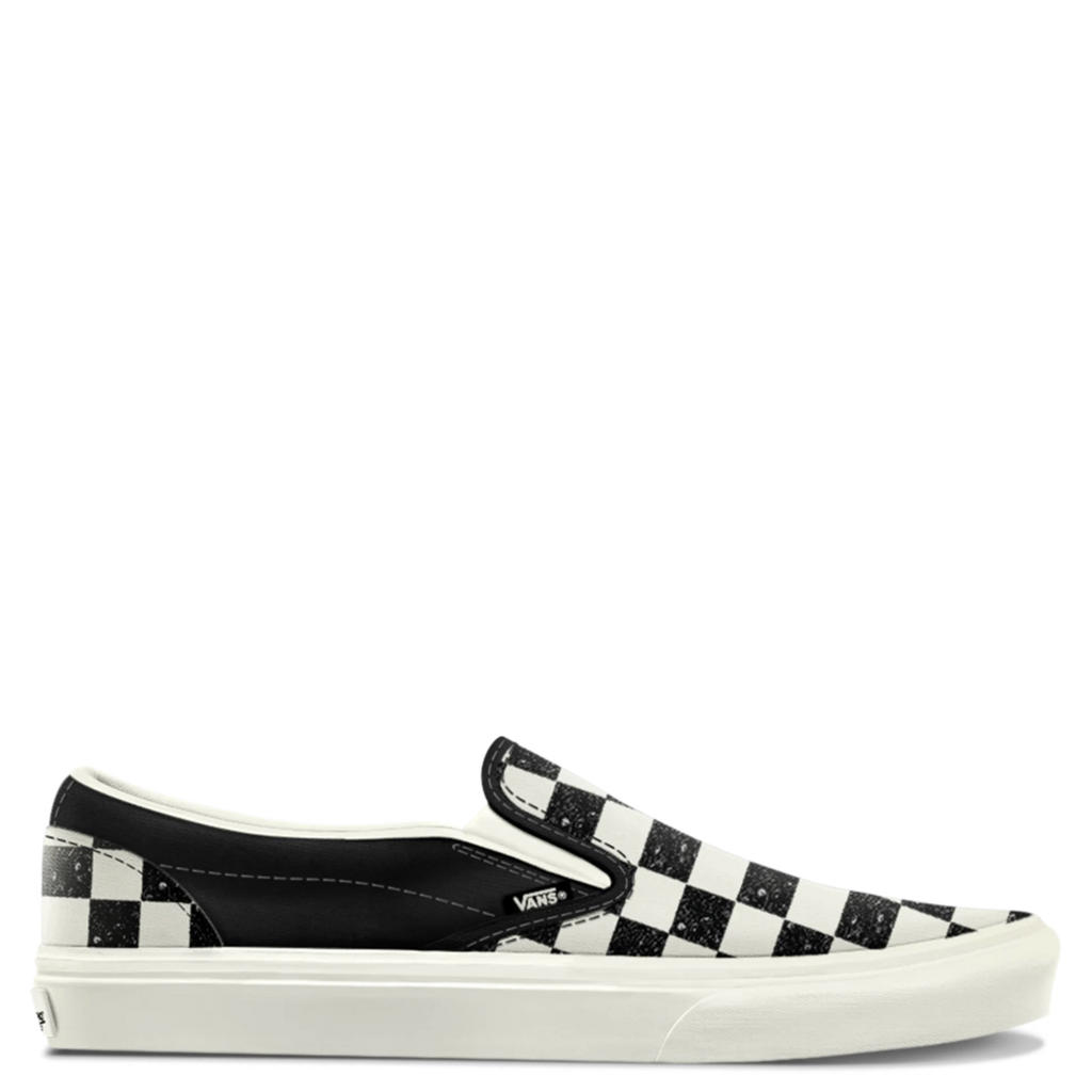 Vans Slip-On Checkerboard katoenen geruite sneakers - zwart/wit