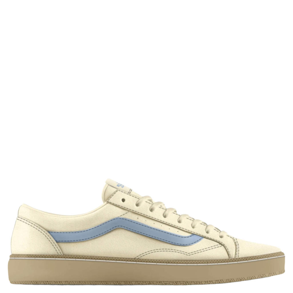 Kaki en ecru unisex Vans van suède/voering: textiel/voetbed: textiel met veters