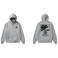 Vans relaxed fit hoodie met backprint - grijs