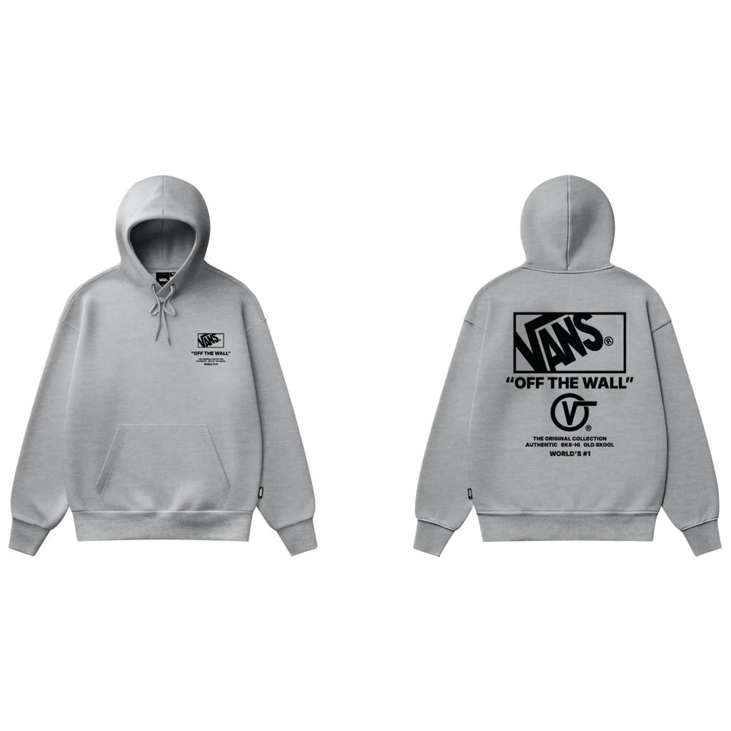 heren Vans van sweat materiaal met backprint, lange mouwen en capuchon