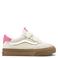 Vans Brooklyn LS leren sneakers - ecru/roze