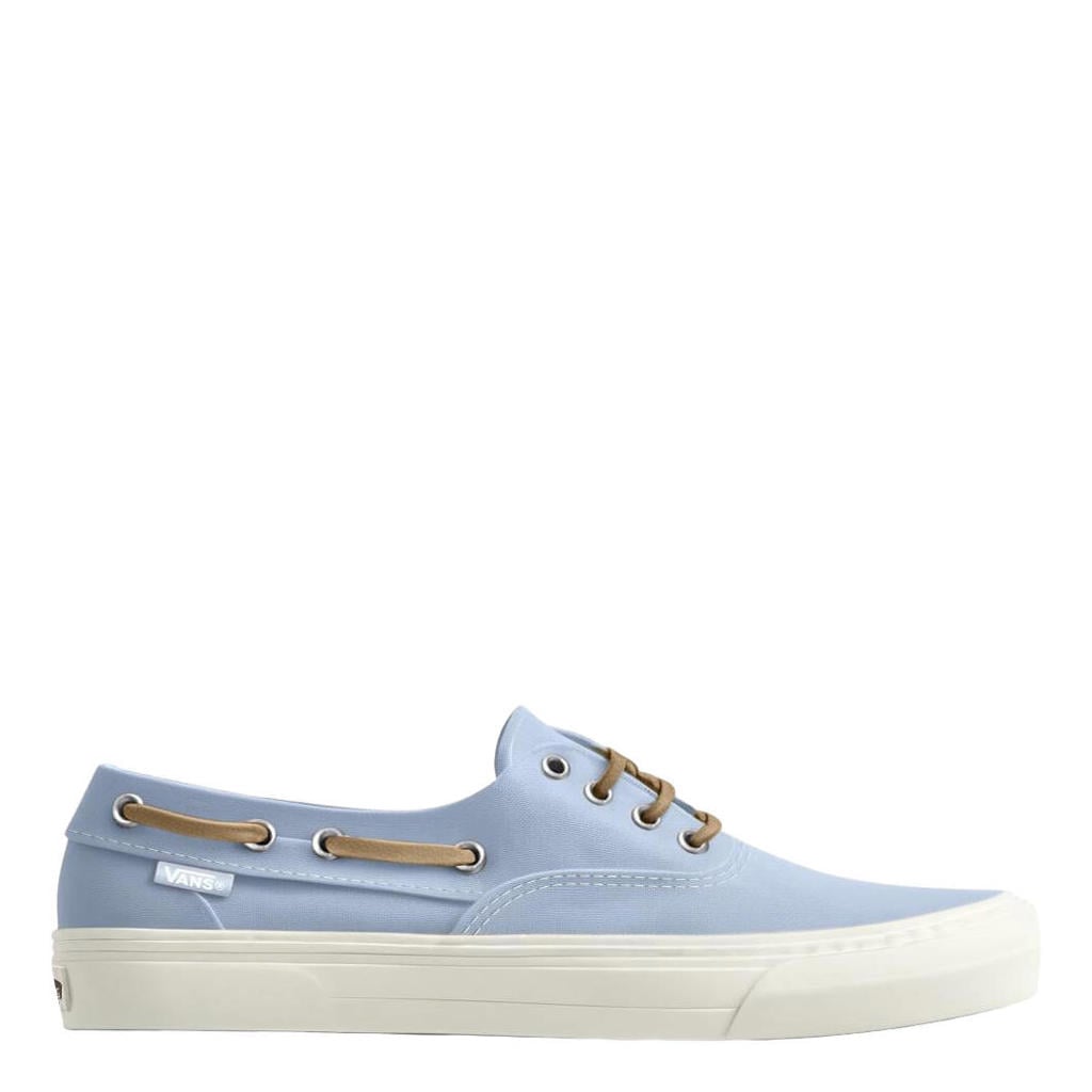 Lichtblauwe dames Vans Authentic Boat Shoe katoenen bootschoenen - van canvas/voering: textiel/voetbed: eva met veters