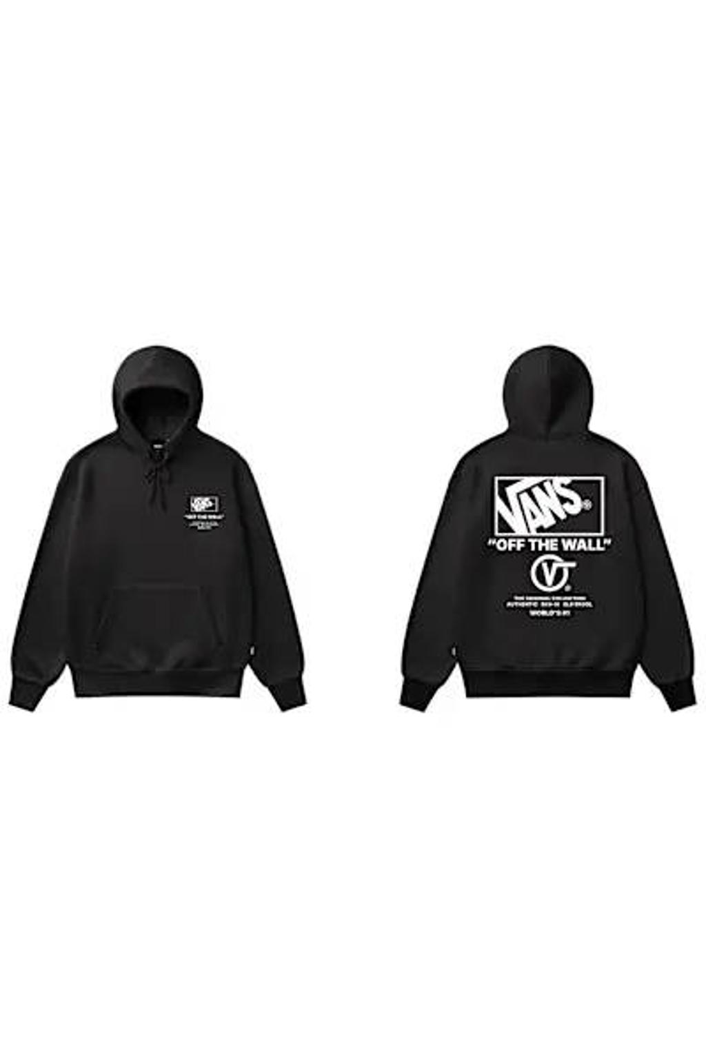 Vans relaxed fit hoodie met backprint - zwart