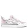 Vans Knu Skool Checkerboard suède sneakers - lichtroze/wit