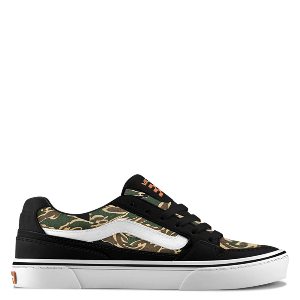 Zwart en camelkleurige jongens en meisjes Vans Caldrone katoenen sneakers met print - van canvas-suède/voering: textiel/voetbed: eva