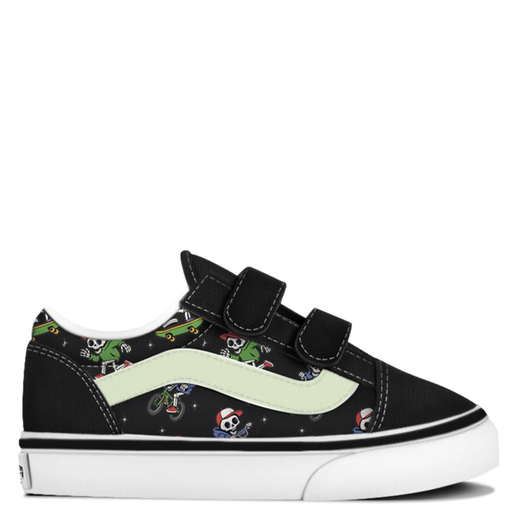 Vans Old Skool V katoenen sneakers met print - zwart/meerkleurig