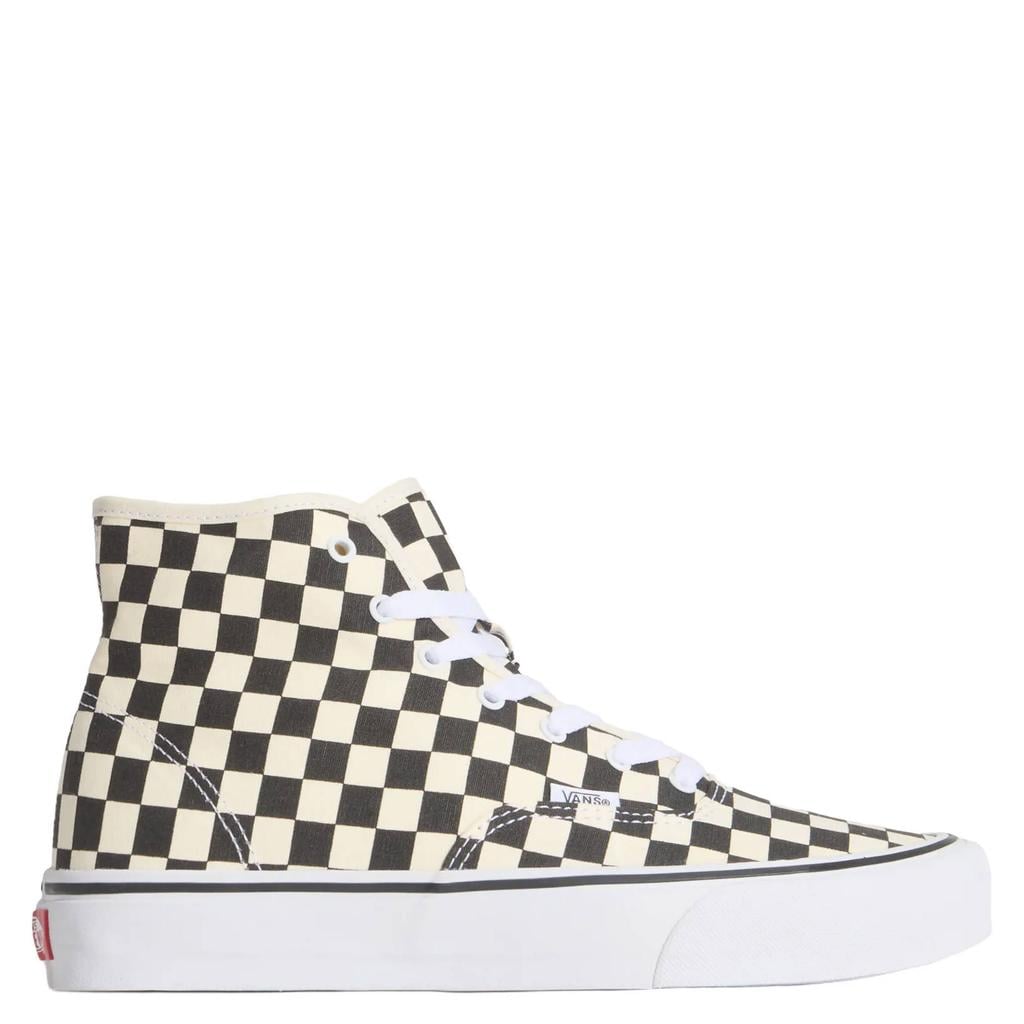 Zwart en witte unisex Vans Authentic Hi 2.0 katoenen geruite sneakers - van canvas/voering: textiel/voetbed: eva met veters