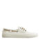 Vans Authentic Boat katoenen bootschoenen - wit