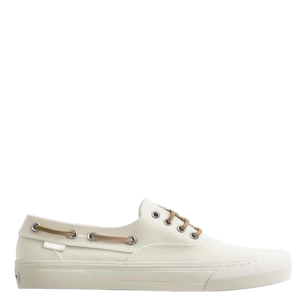 Witte dames Vans Authentic Boat katoenen bootschoenen - van canvas/voering: textiel/voetbed: eva met veters