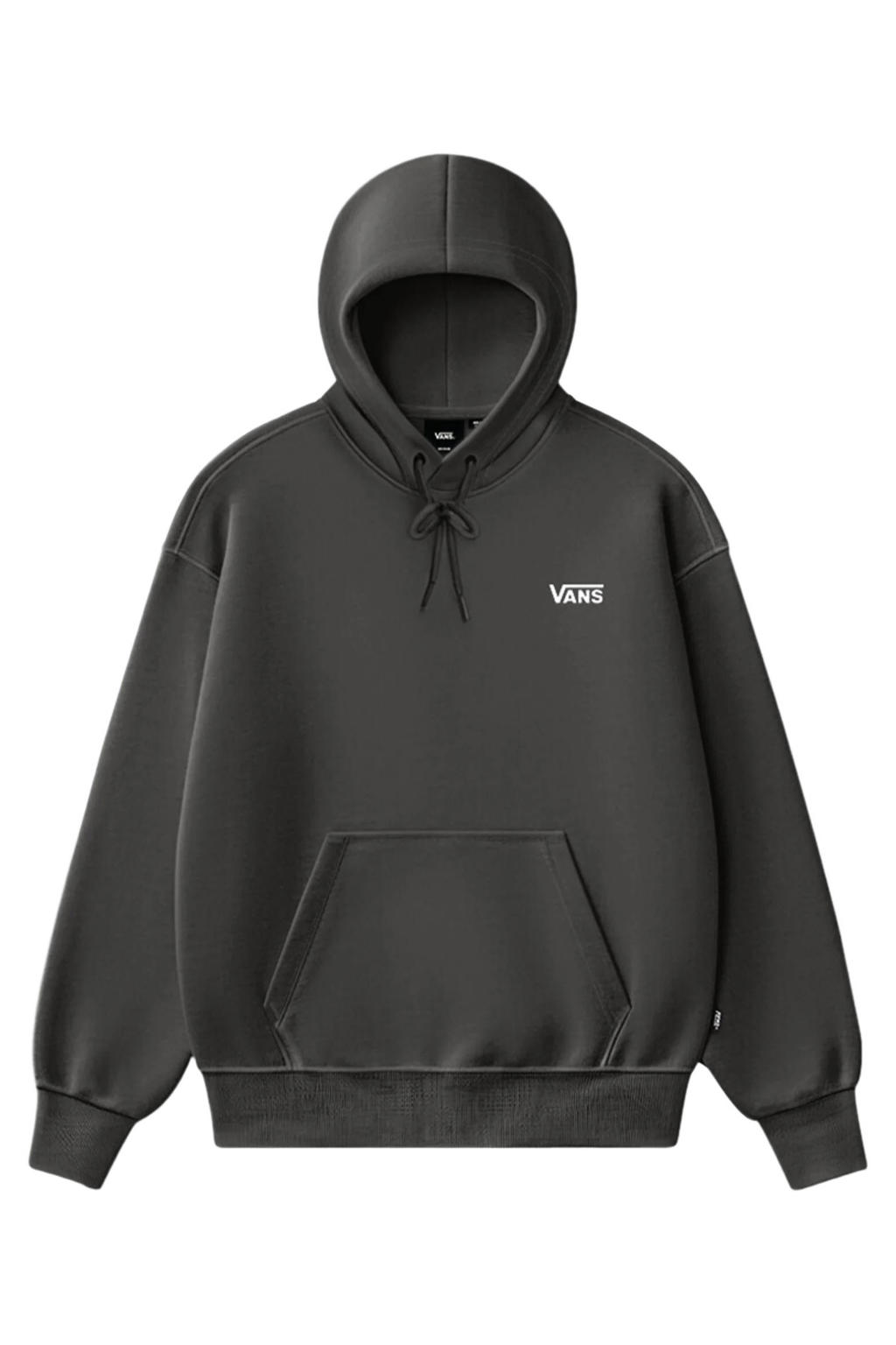 Zwarte heren Vans van sweat materiaal met effen, lange mouwen en capuchon