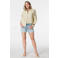 MS Mode denim slim fit regular waist short Plus Size - lichtblauw
