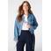 MS Mode spijkerjas Plus Size - middelblauw