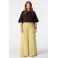 MS Mode T-shirt met studs Plus Size - bruin