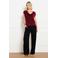 LOLALIZA T-shirt met glitters - donkerrood
