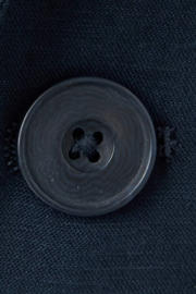 thumbnail: Mango Man slim fit colbert met linnen - donkerblauw
