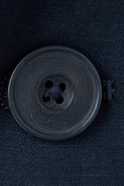 thumbnail: Mango Man slim fit colbert met linnen - donkerblauw