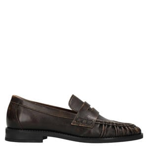 Gabriela X leren loafers - donkerbruin