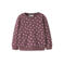 NAME IT MINI rechtvallende gebloemde sweater - donkerrood