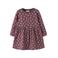 NAME IT MINI gebloemde sweatjurk - donkerrood