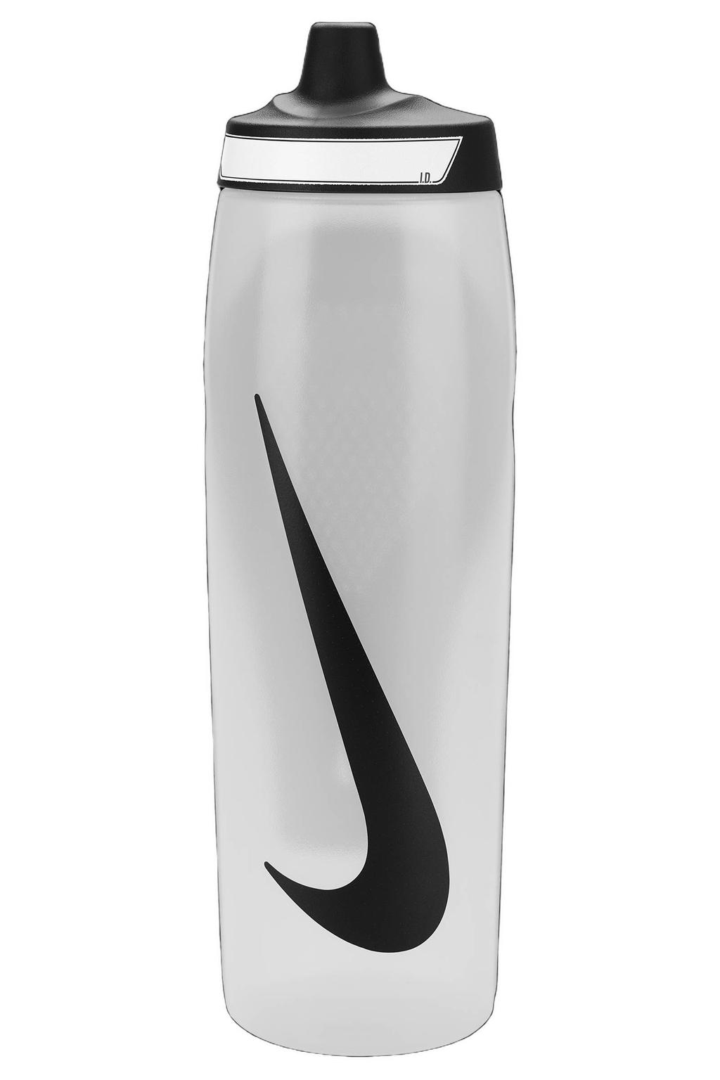 Nike REFUEL BOTTLE GRIP 32 OZ bidon met logo - doorzichtig/zwart