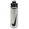 Nike recharge chug bottel 710 ml bidon met logo - staal/zwart