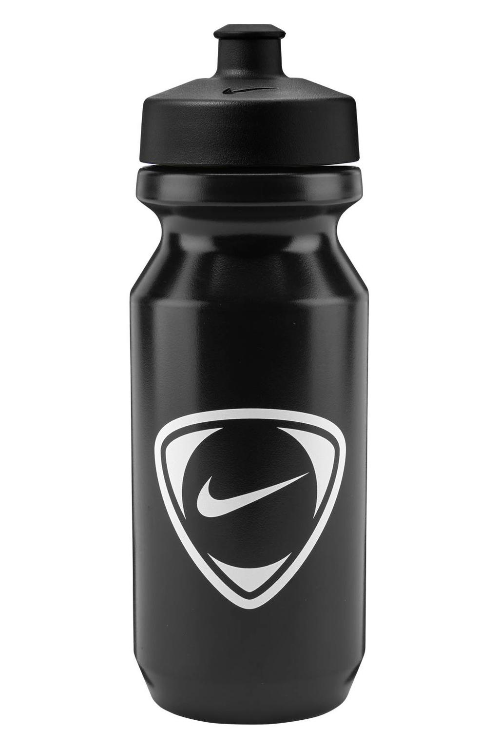 Nike Big Mouth Bottle 650 ml bidon met logo - zwart/wit