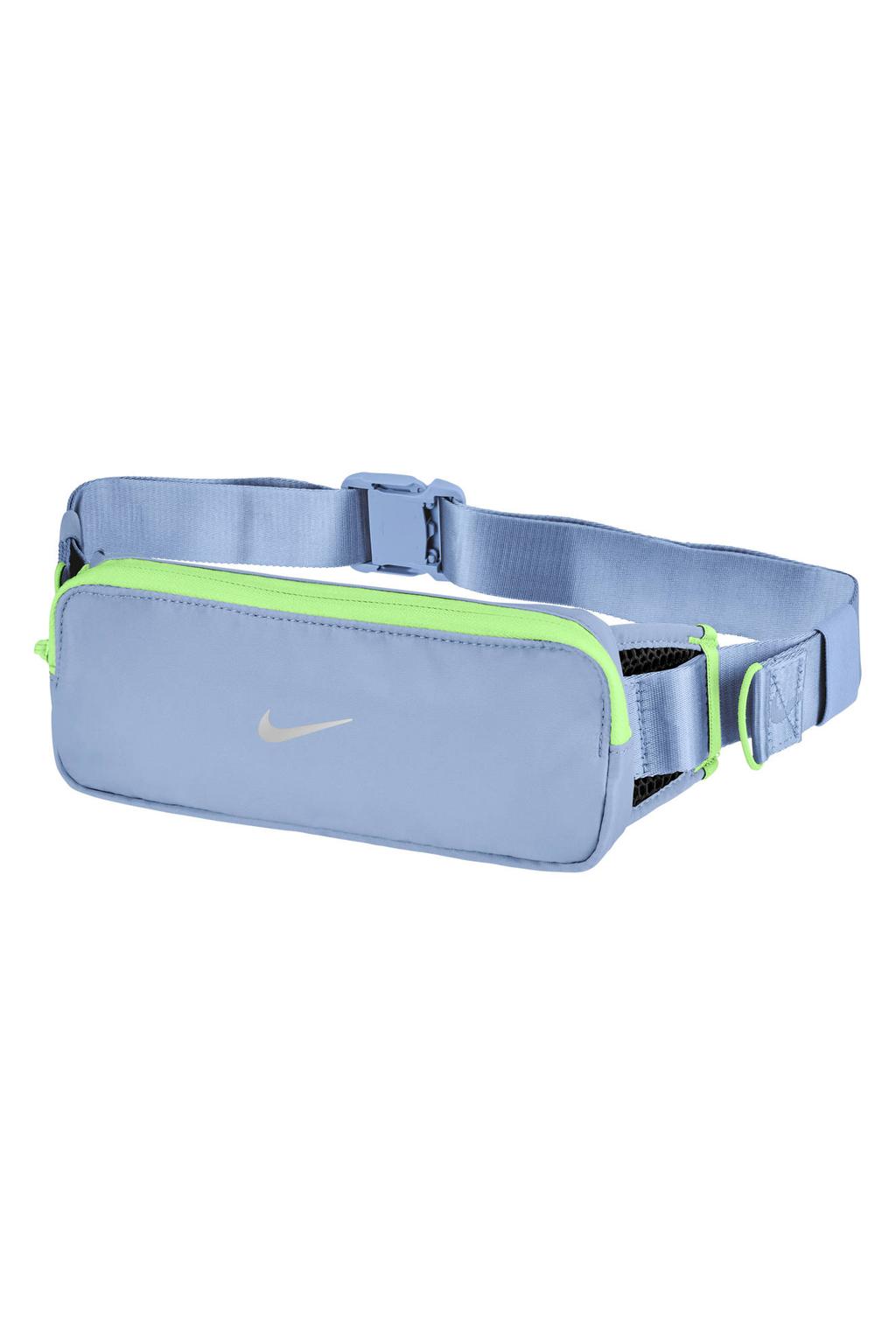 Nike Tempo sporttas - lichtblauw/geel