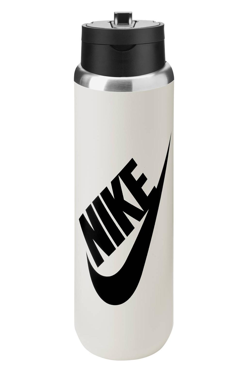 Nike straw bottle 710 ml bidon - lichtgrijs/zwart