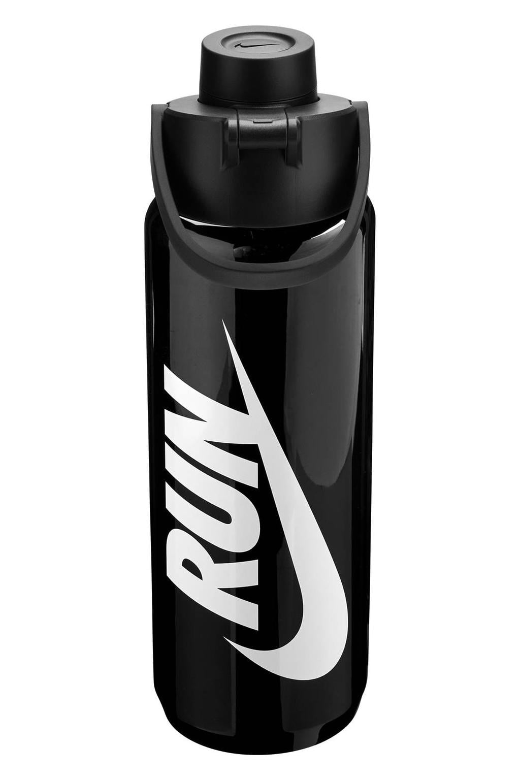 Nike tr renew recharge chug bottle 710 ml bidon met logo - zwart/wit