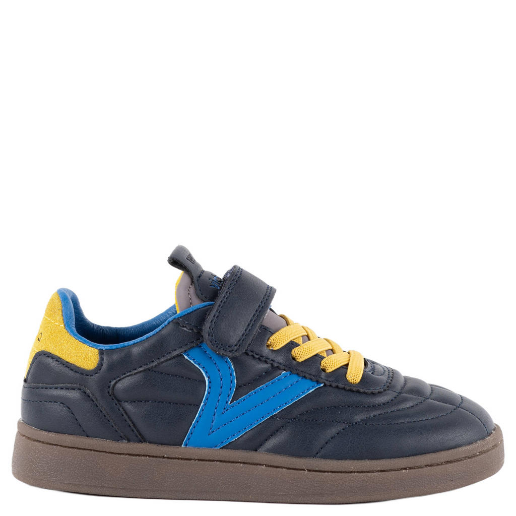 Victoria sneakers - donkerblauw/geel