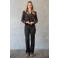 TQ-Amsterdam fluwelen flared broek - donkerbruin