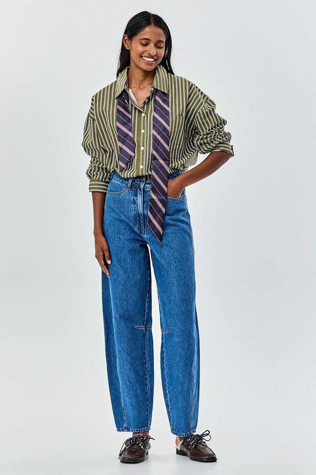 CKS barrel jeans - medium blue denim