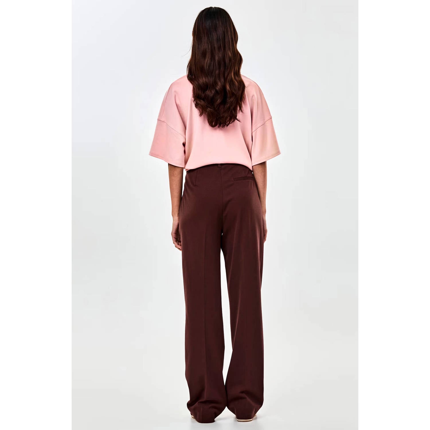 CKS regular fit broek donkerrood
