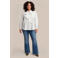 Exxcellent Plus Size blouse met smockwerk - wit