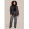 Exxcellent Plus Size jacquard jas - donkerpaars