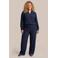 Exxcellent Plus Size straight leg broek - donkerblauw