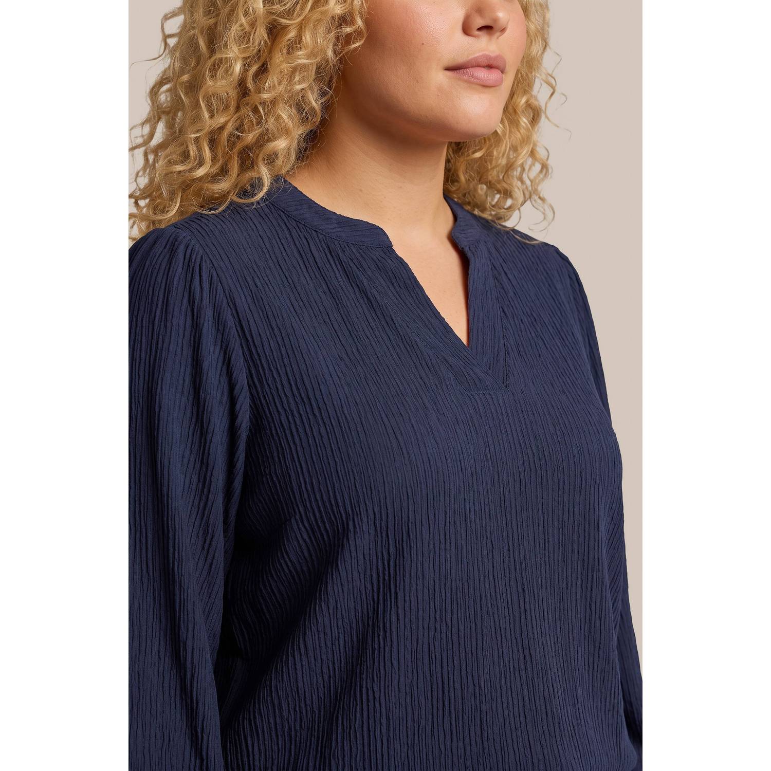Exxcellent Plus Size top donkerblauw