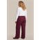 Exxcellent Plus Size straight leg broek - aubergine