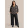 Exxcellent Plus Size top met print - zwart/bruin/beige