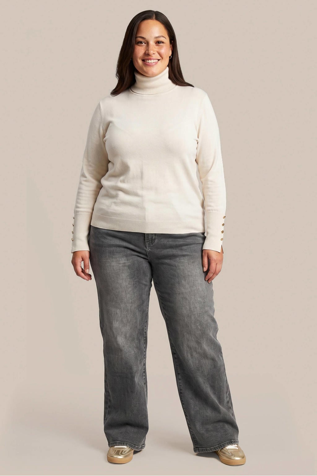 Exxcellent Plus Size coltrui - wit