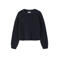 NAME IT KIDS oversized gebreide trui met wol - donkerblauw