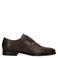 Manfield leren gespschoenen - donkerbruin