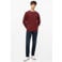 s.Oliver katoenen regular fit gebreide trui - rood