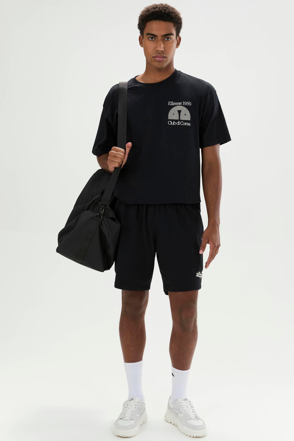 Ellesse T-shirt met backprint - zwart