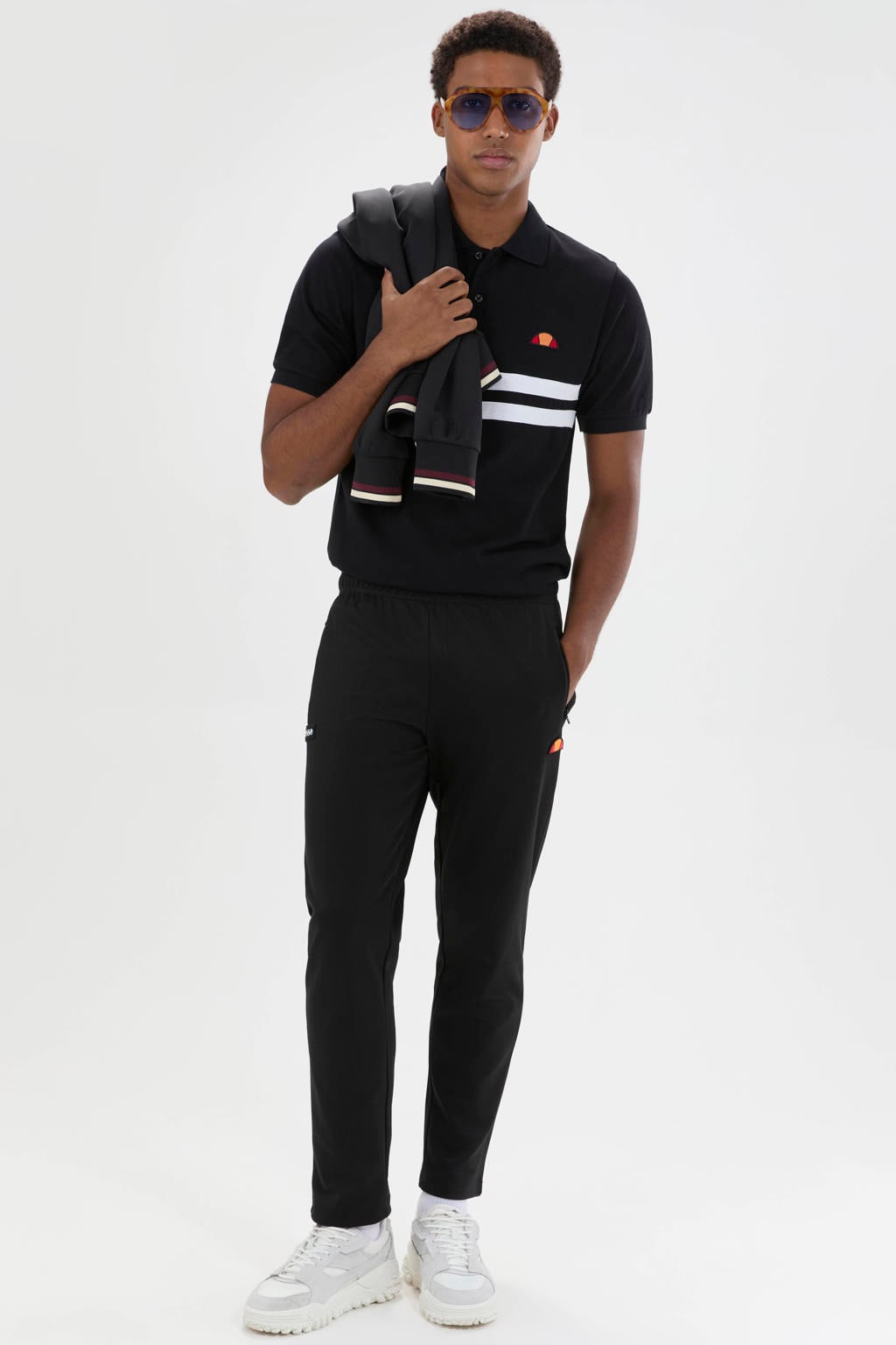 Ellesse regular fit sweatpant - zwart