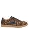 ONLY Onlsandra Pony Leo sneakers met panterprint - cognac