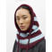 OBJECT gestreepte balaclava OBJMILU blauw/donkerrood